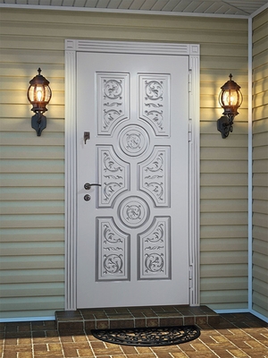 Стальная дверь с белым МДФ Стальная дверь с белым МДФ